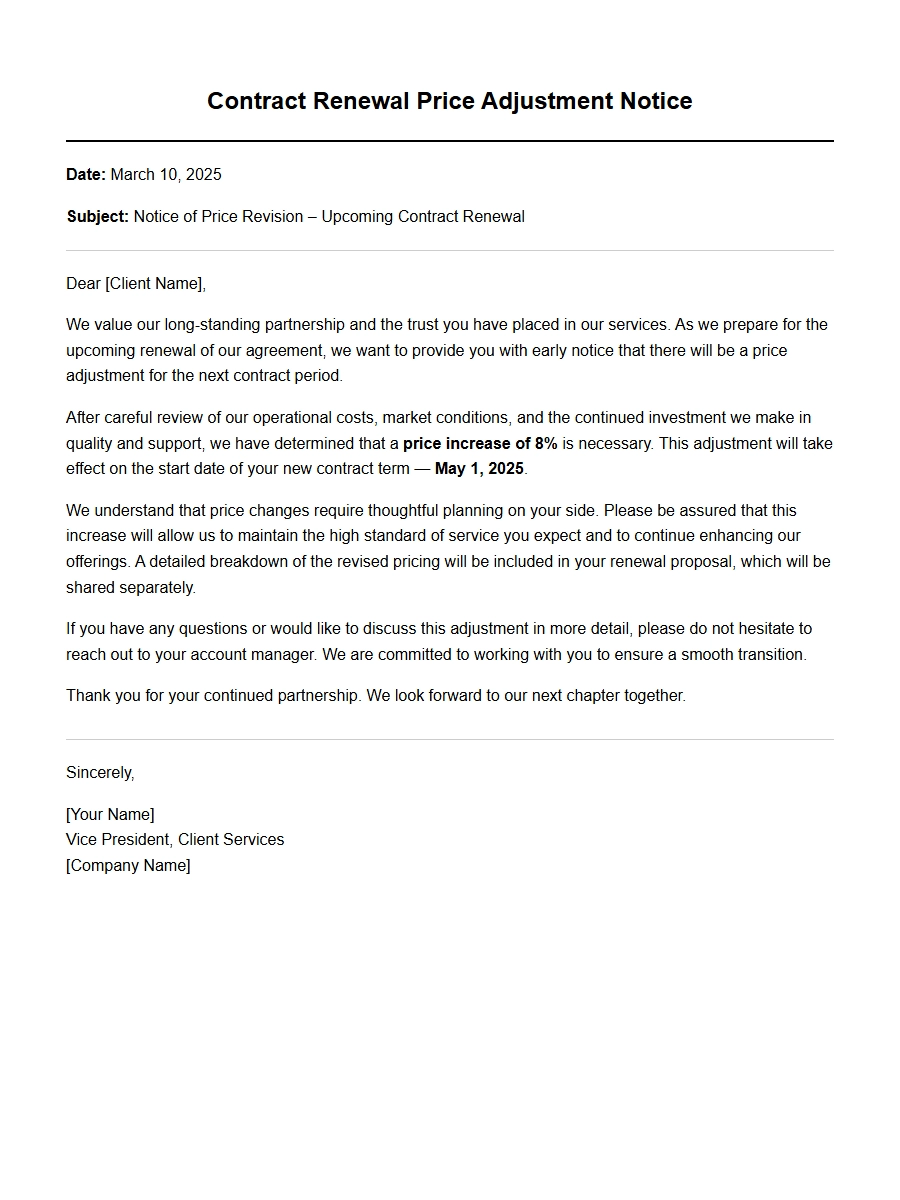 Apology Statement for Renewal Price Hike