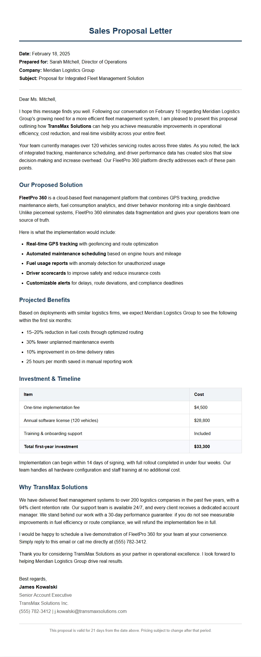 How to Write a Persuasive Sales Proposal Letter