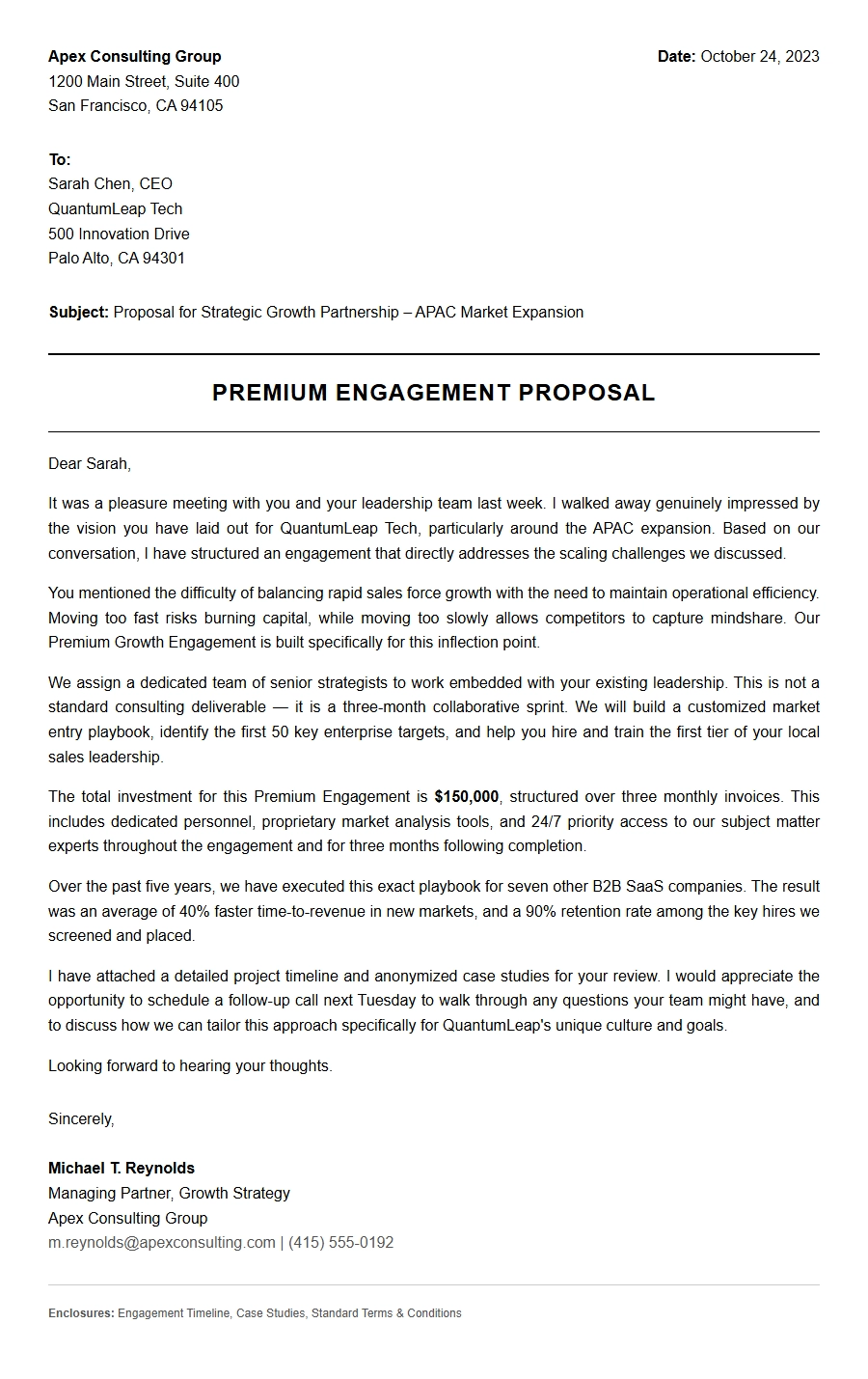 How to Write a Premium Service Proposal Letter