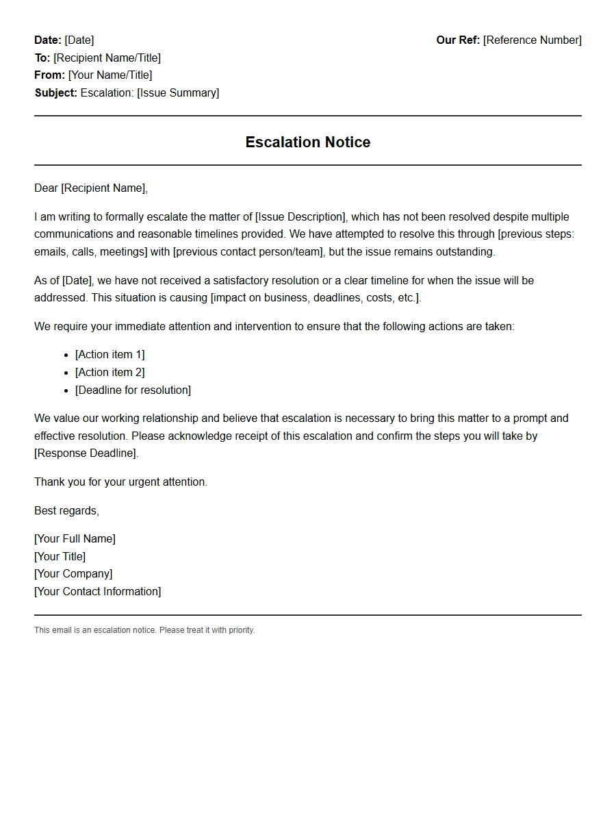 How to Draft a Polite but Firm Escalation Email