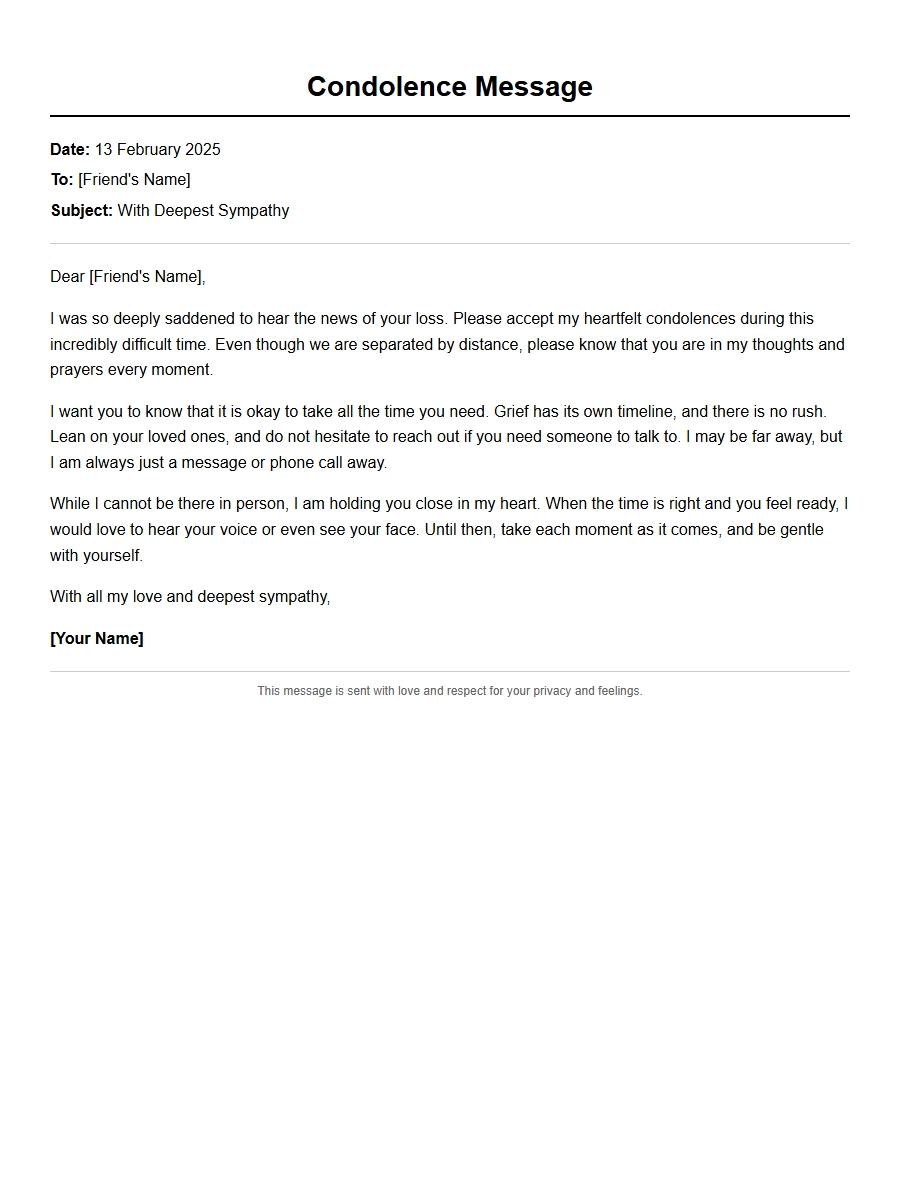 Condolence Messages for a Friend Traveling Abroad