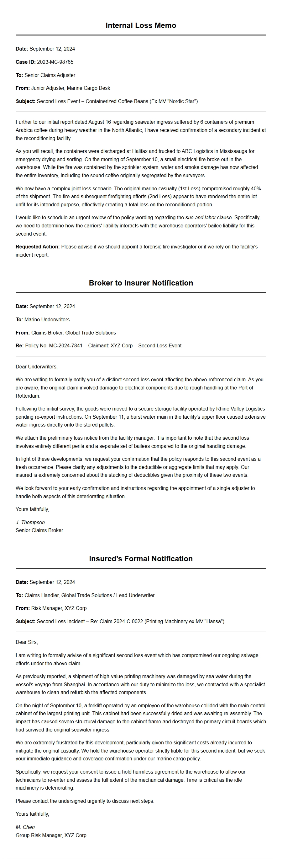 Messages for a Second Loss Condolence