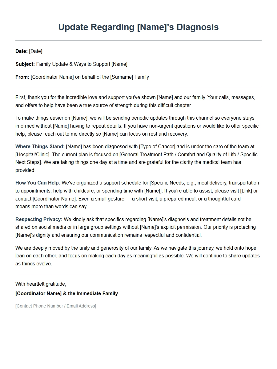 Condolence Messages for Cancer Patient's Family