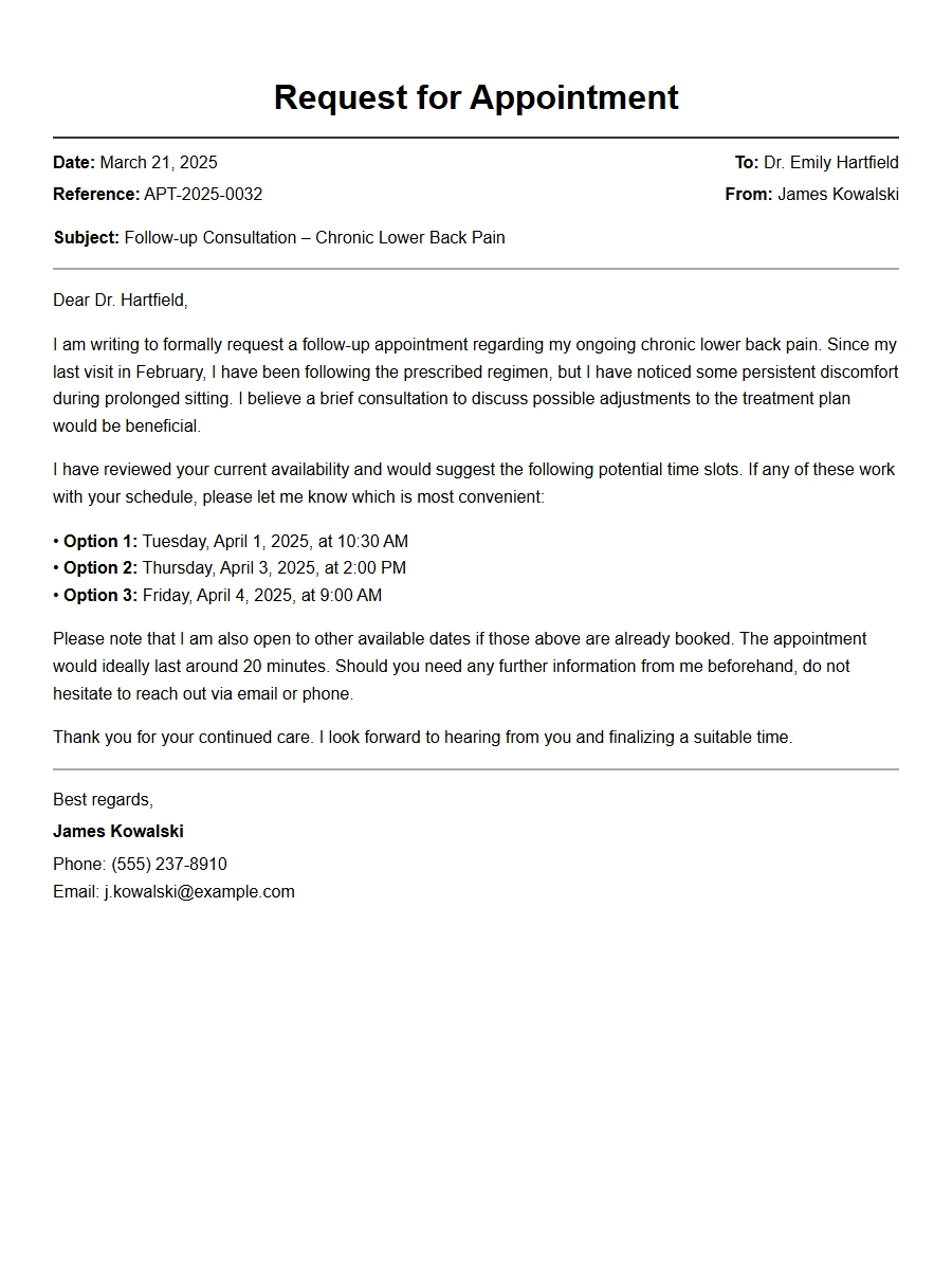 How to Write an Appointment Request Letter