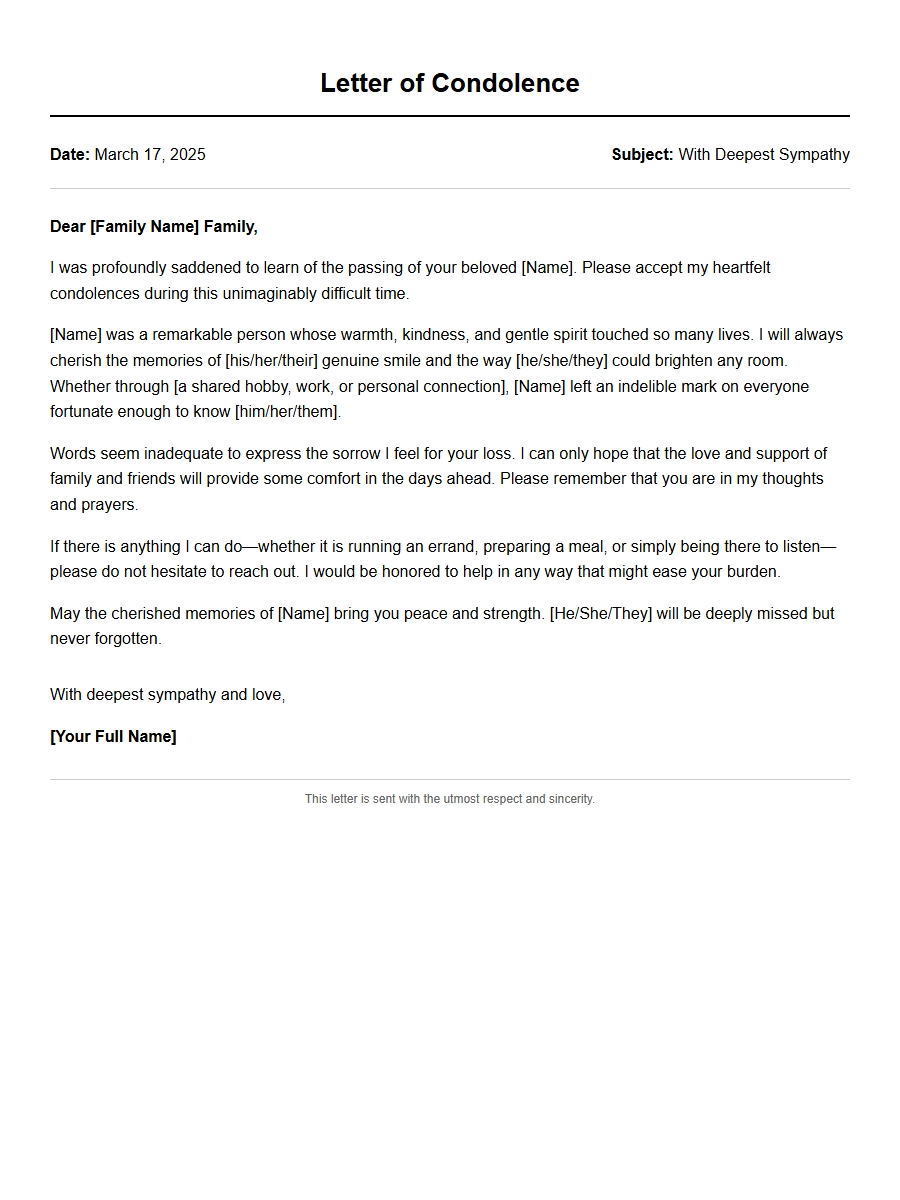 How to Write a Sympathy Letter to a Grieving Family