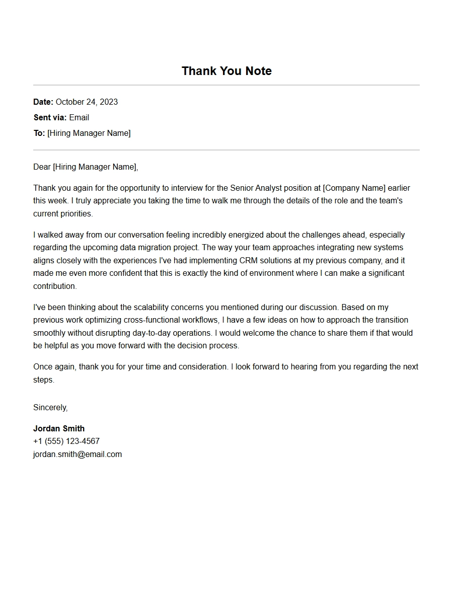 How to Write a Personal Thank-You Note After an Interview