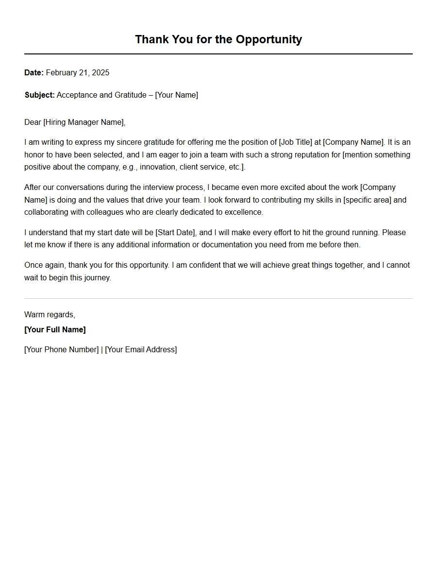How to Write a Thank You After Being Hired